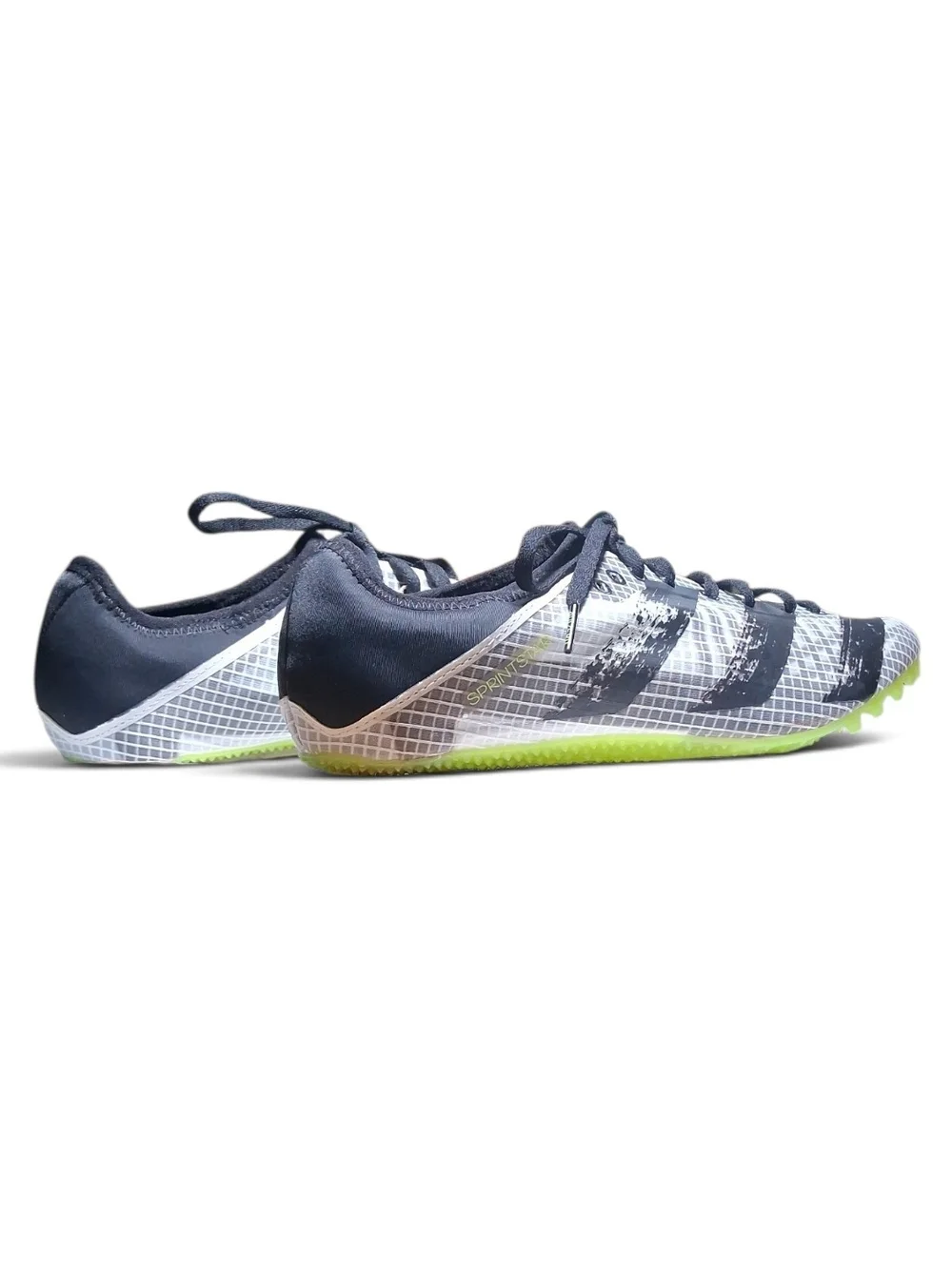 Adidas Sprintstar Track Sprinter Running Spikes Black White FY0324 Men Sz 11